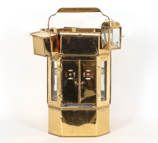ASIAN BRASS NOODLE CART