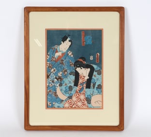 AFTER UTAGAWA KUNISADA WOODBLOCK PRINT