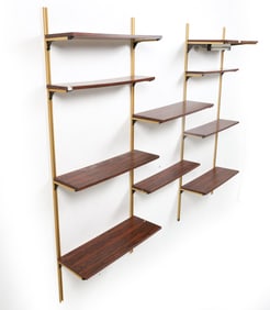 DANISH ROSEWOOD WALL SHELF SYSTEM C. 1960S
