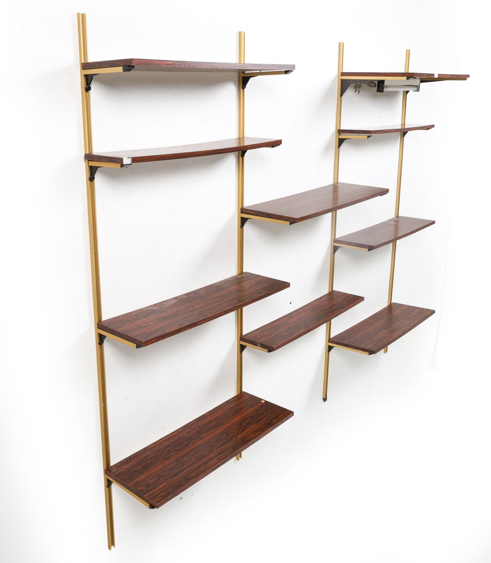 DANISH ROSEWOOD WALL SHELF SYSTEM C. 1960S (1 of 20)
