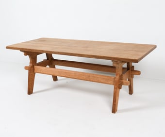 KJAERNULF STYLE DANISH OAK COFFEE TABLE C. 1970S