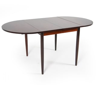 DANISH TEAK DROP-LEAF DINING TABLE C. 1960S