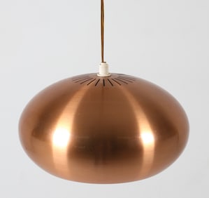 JO HAMMERBORG COPPER 'MEDIO' PENDANT LIGHT 1960S