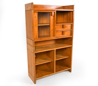 SWEDISH MODULAR PINE CABINET C. 1970S
