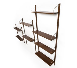 SCANDINAVIAN WALL SHELF UNIT C. 1970S