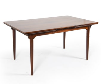 DANISH ROSEWOOD EXTENDING DINING TABLE C. 1960S