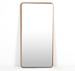 DANISH TEAK WALL MIRROR C. 1960S