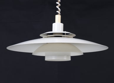 LOUIS POULSEN STYLE DANISH PENDANT LIGHT C. 1960S