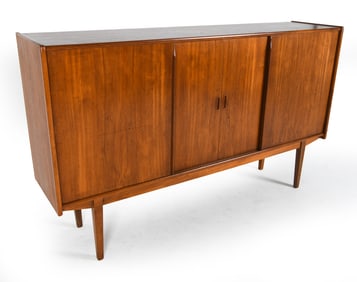 MID-CENTURY DANISH TEAK SIDEBOARD W/ DRY BAR