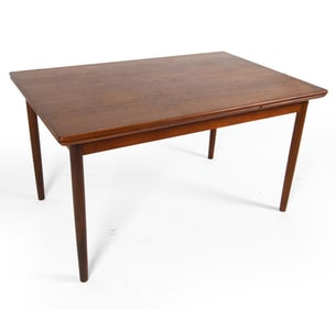 DANISH TEAK EXTENDING DINING TABLE C. 1960S