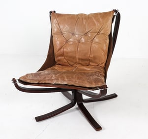 SIGURD RESSELL STYLE 'FALCON' CHAIR C. 1970S