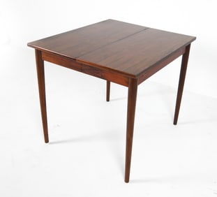DANISH ROSEWOOD EXTENDING DINING TABLE C. 1960S