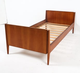 DANISH TEAK TWIN BED FRAME C. 1960S