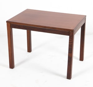 VEJLE STOLE DANISH TEAK SIDE TABLE C. 1970S