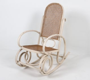 THONET STYLE BENTWOOD ROCKING CHAIR C. 1960S