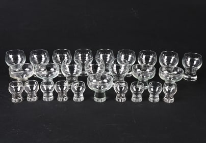 KOSTA BODA 'RONDO' CRYSTAL GLASSWARE GROUPING