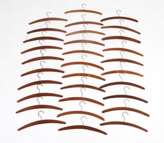 DANISH TEAK CLOTHES HANGER GROUPING C. 1960S