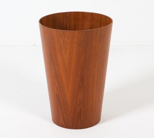 SERVEX SWEDISH TEAK WASTE PAPER BIN C. 1960S