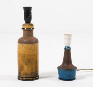DANISH CERAMIC TABLE LAMP GROUPING C. 1960S
