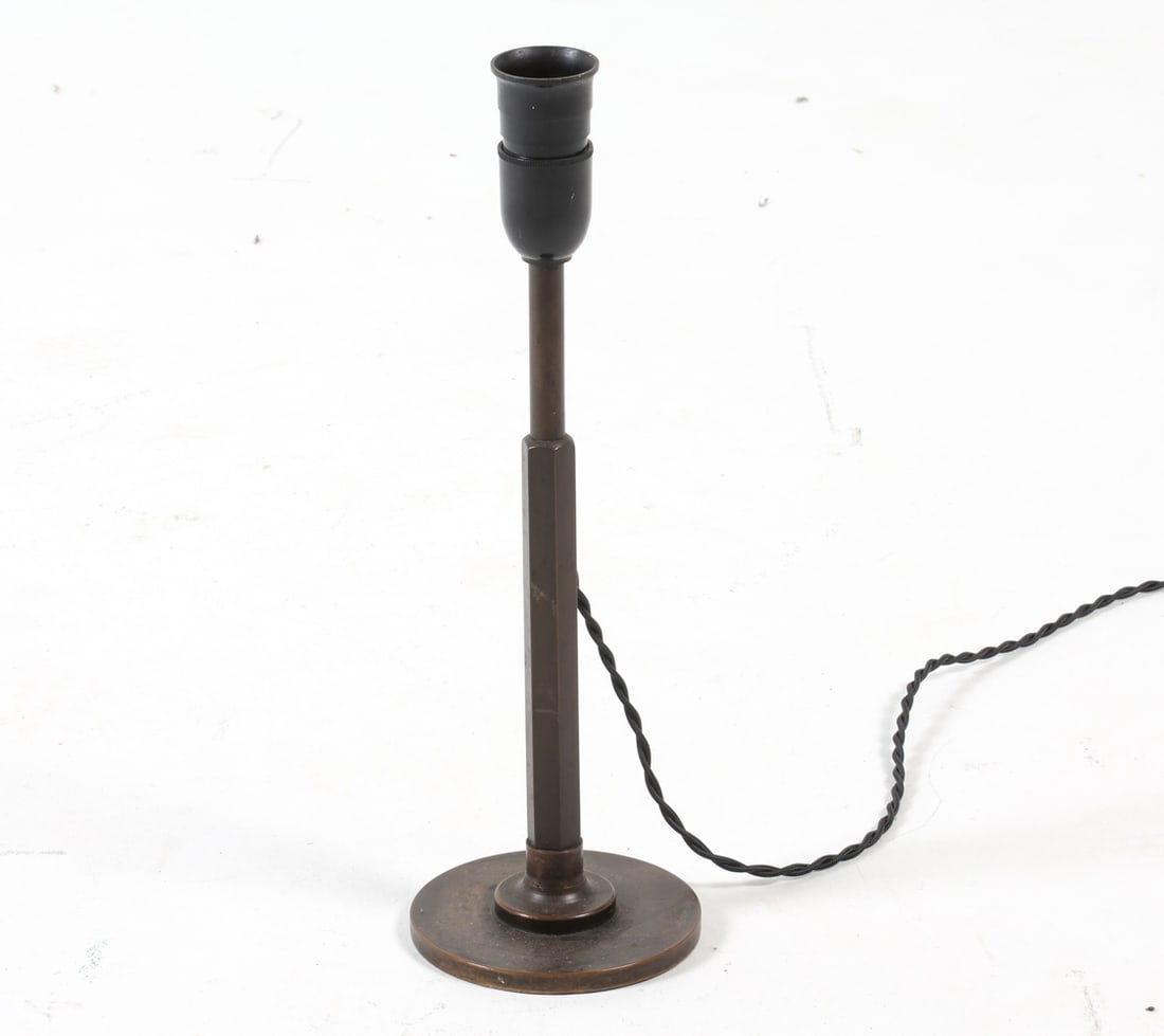 DANISH BRONZE TABLE LAMP C. 1940S (1 of 9)