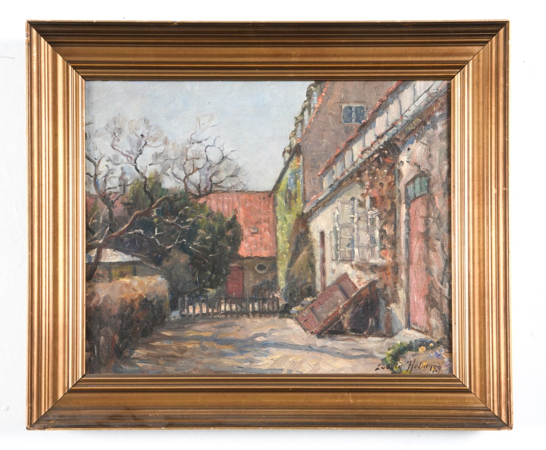 LUDVIG HOLM (DENMARK 1884 -1954) O/C PAINTING (1 of 6)