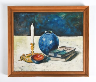 20TH C. DANISH STILL LIFE O/C PAINTING