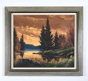 20TH C. DANISH LANDSCAPE PAINTING O/C