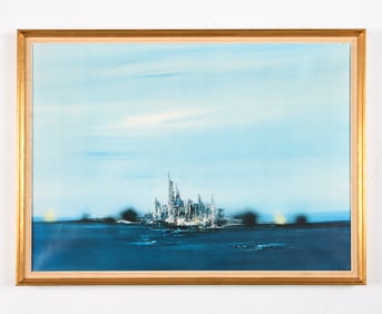CONTEMPORARY ABSTRACT NEW YORK LITHOGRAPH