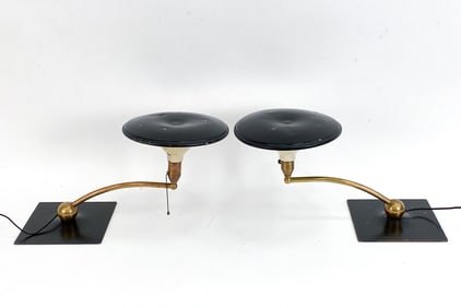 PAIR OF VINTAGE SIGHTLIGHT DESK LAMPS
