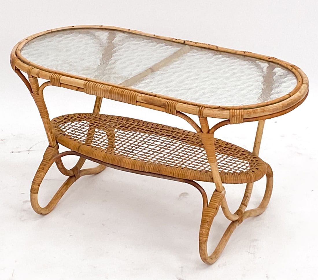 ROHE NOORDWOLDE DUTCH BAMBOO COFFEE TABLE 60'S (1 of 12)