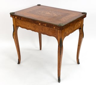 ANTIQUE LOUIS XV STYLE GAMES TABLE