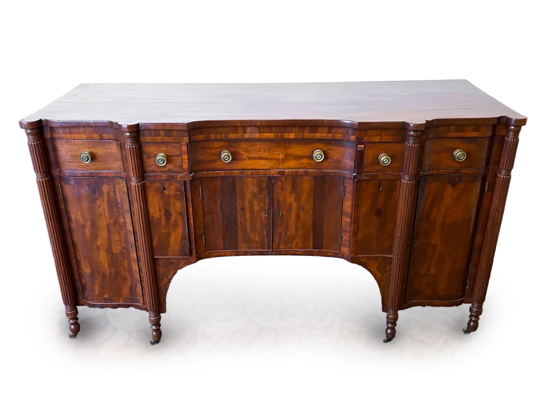 ANTIQUE MAHOGANY SIDEBOARD CABINET (1 of 17)