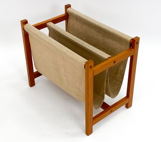 AKSEL KJERSGAARD STYLE TEAK MAGAZINE RACK