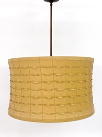 LARGE DRUM SHADE PENDANT LIGHT