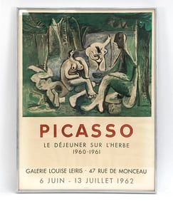 PICASSO LOUISE LEIRIS GALLERY EXHIBITION POSTER