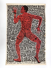 KEITH HARING INTO 84 LITHOGRAPH POSTER
