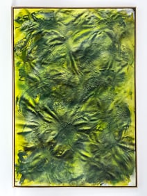 ATTR. ELYSSA RUNDLE (1932-1994) LARGE ABSTRACT A/C