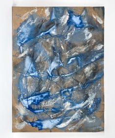 ATTR. ELYSSA RUNDLE (1932-1994) LARGE ABSTRACT A/C
