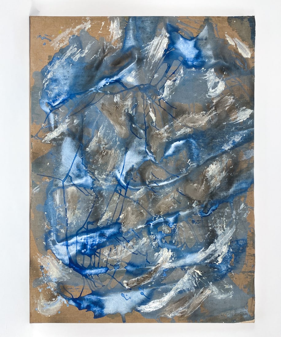 ATTR. ELYSSA RUNDLE (1932-1994) LARGE ABSTRACT A/C (1 of 6)