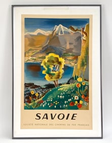 VINTAGE FRENCH TRAVEL POSTER FOR SAVOIE FRANCE