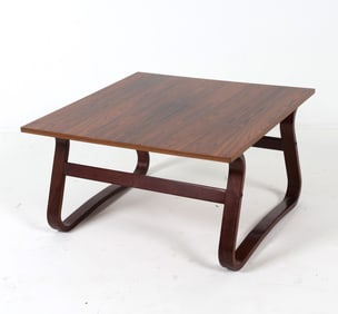 DANISH ROSEWOOD & BEECH COFFEE TABLE C. 1960S