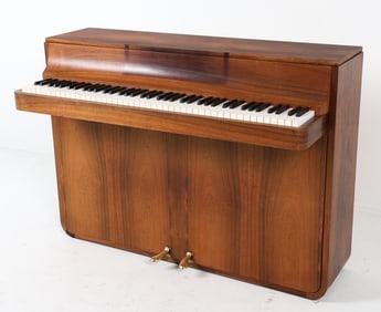 LOUIS ZWICKI DANISH ROSEWOOD SPINET PIANO C. 1960S