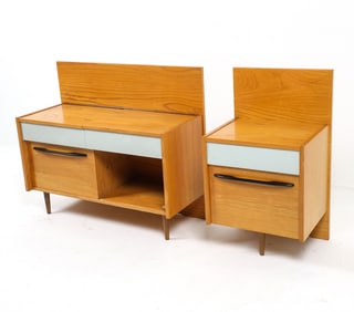MOJMIR POZAR CZECH VANITY & NIGHTSTAND GROUPING