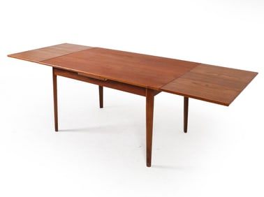 DANISH TEAK EXTENDING DINING TABLE C. 1960S