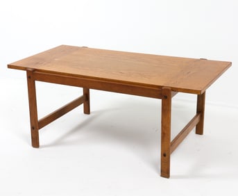 HANS WEGNER STYLE DANISH OAK COFFEE TABLE C. 1970S