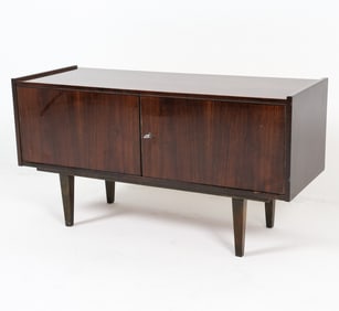 MID-CENTURY POLISH WALNUT SIDEBOARD C. 1970S