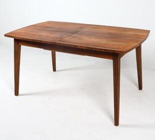 DANISH WALNUT EXTENDING DINING TABLE C. 1960S