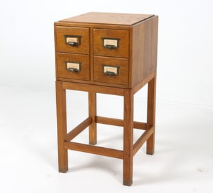 MID-CENTURY DANISH OAK FILE CABINET C. 1960S