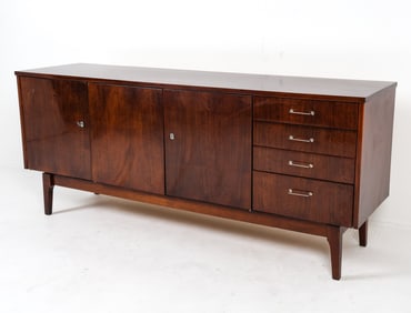 MID-CENTURY POLISH MOHAGANY SIDEBOARD C. 1960S