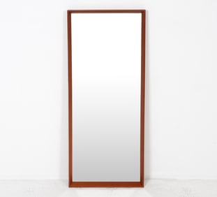 MID-CENTURY DANISH TEAK WALL MIRROR C. 1960S